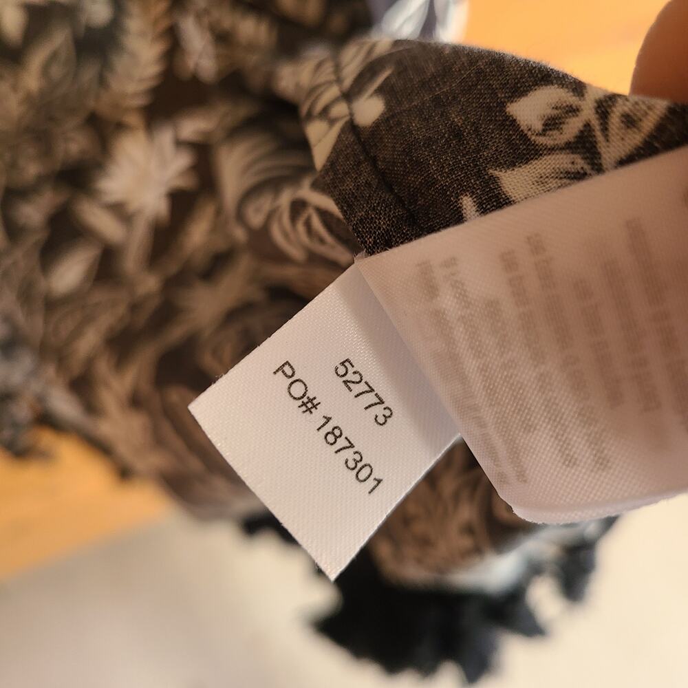 Anthropologie Seafolly Cover Up Kimono Black White Floral Beach Small Swim Boho - Picture 5 of 6